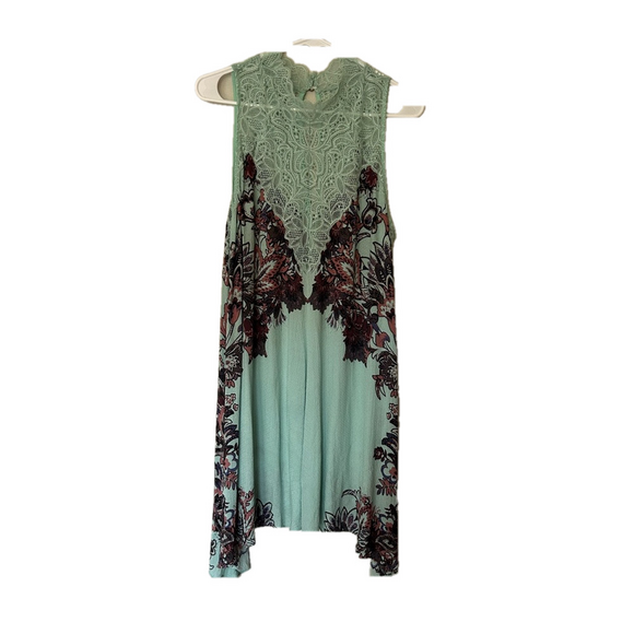 Other - Free People Stretch Halter Neck Lace Gown Size L